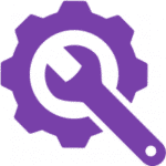 Purple Transparent Equipment Tracker Icon