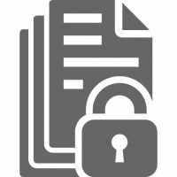 Grey Transparent Security Concern Reporting Icon