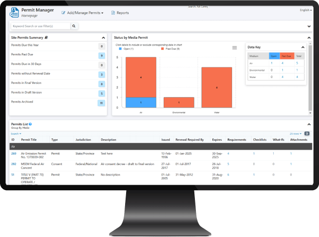Permit Manager Screenshot