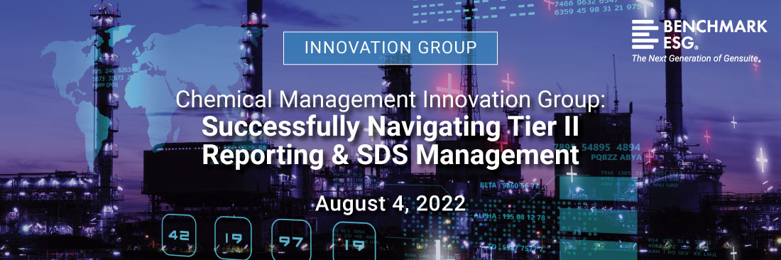 Banner for Chemical Management Innovation Group: Successfully Navigating Tier II Reporting & SDS Management