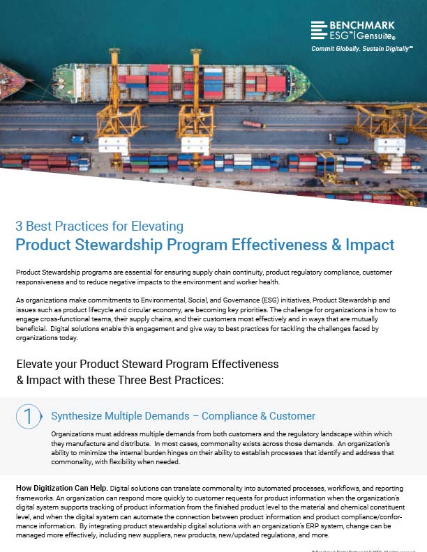 3 Best Practices for Elevating Product Stewardship Program Effectiveness & Impact