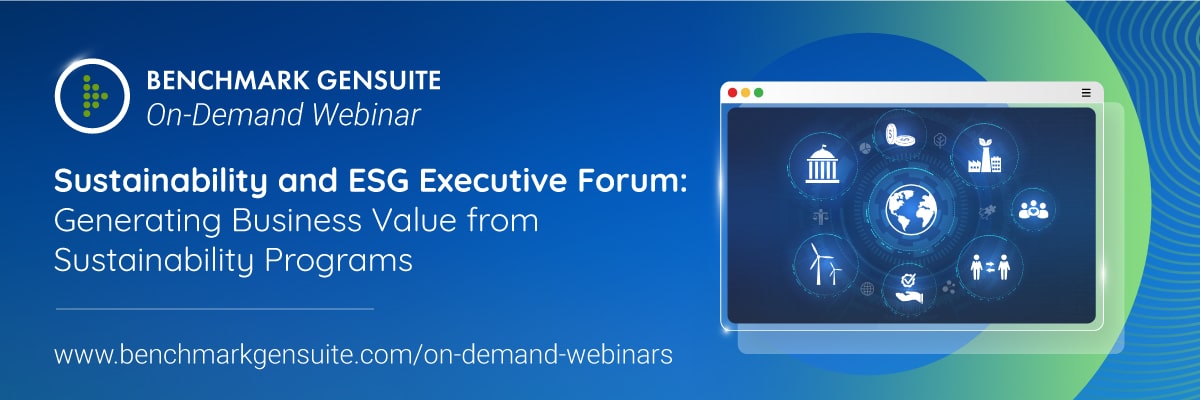 Sustainability and ESG Executive Forum: Generating Business Value from Sustainability Programs