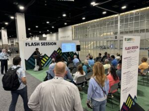 A photo of attendees at Benchmark Gensuite's ASSP Flash Session on Generative AI in EHS