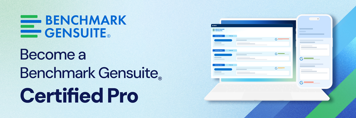 Become a Benchmark Gensuite Certified Pro Banner