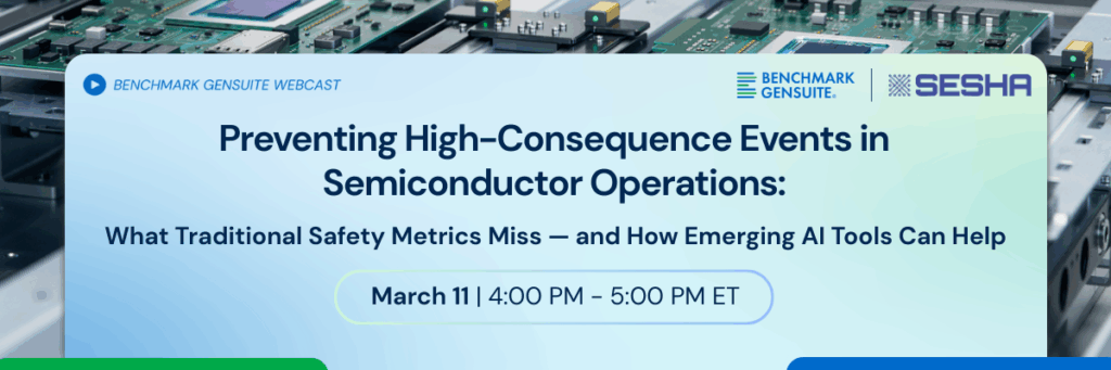 Banner for the 2026 EHS Benchmarking Report highlighting rising operational complexity and shrinking resources.