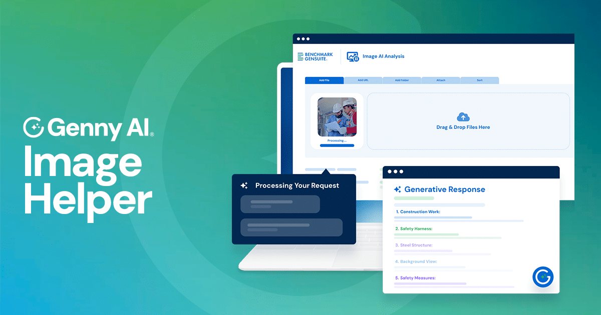 Banner for the blog post 'Making Hazard Reporting Easier with Image-Based AI' showing AI-driven hazard detection.