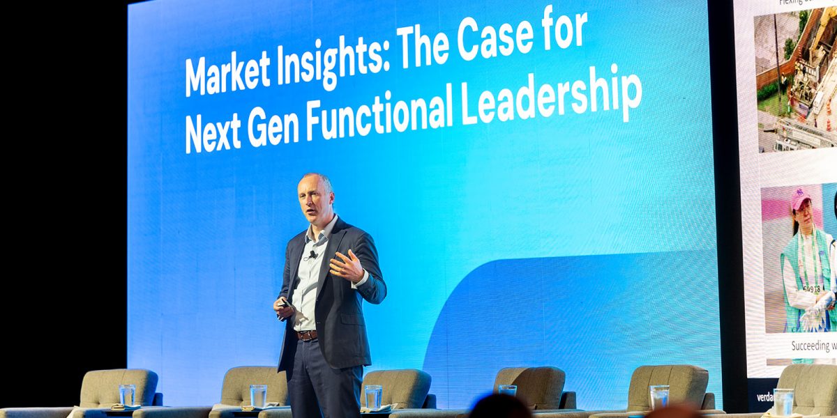 Verdantix CEO David Metcalfe presents the top 6 pillars for the next generation of EHS leadership at Benchmark Gensuite's Impact 2025 conference for subscribers