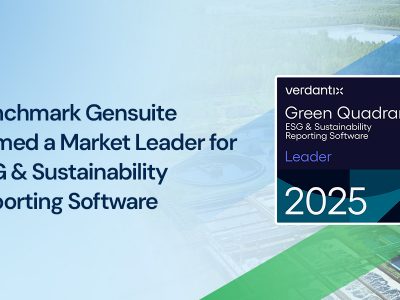 Benchmark Gensuite Named a Leader (Again!) in Verdantix's 2025 Green Quadrant Report for ESG & Sustainability Software